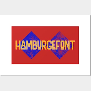 Hamburguefont Posters and Art